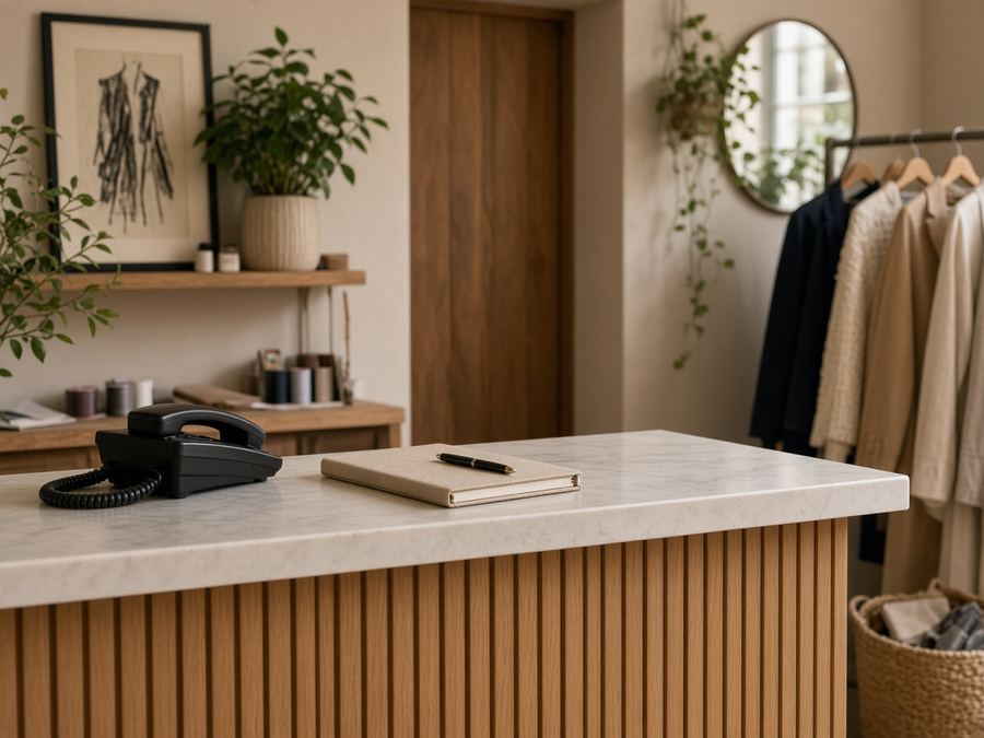 Contact desk at Sciugquadr House in Plovdiv