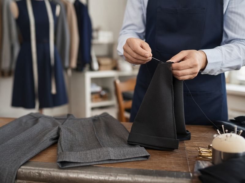 Hem adjustments at Sciugquadr House